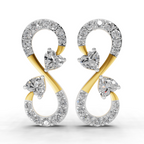 1.26 Carat Infinity Earrings 14K