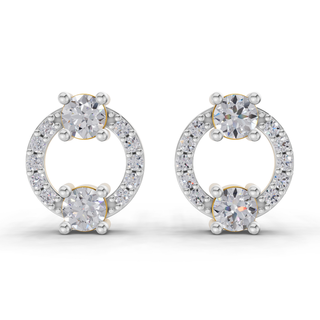 0.84 Carat Diamond Earrings 14K