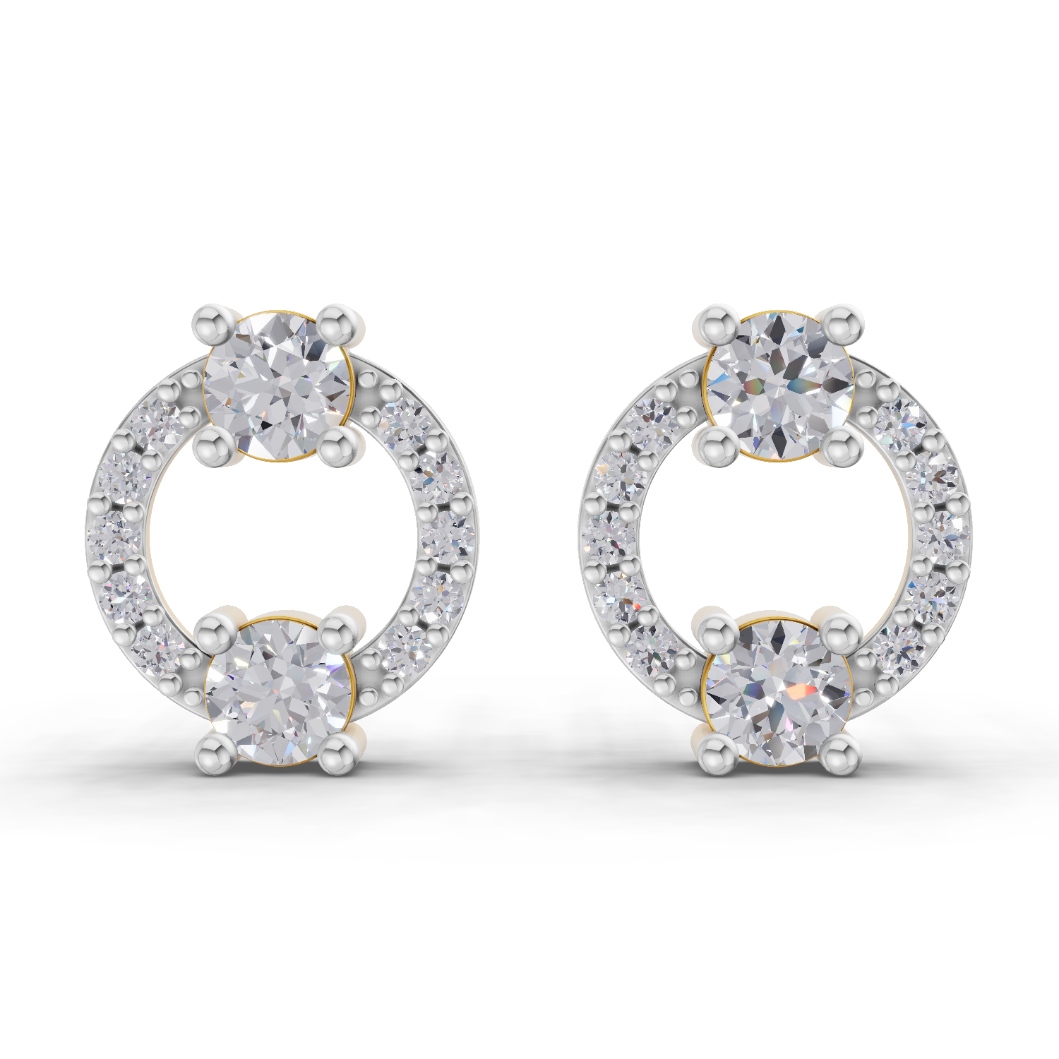 0.84 Carat Diamond Earrings 14K
