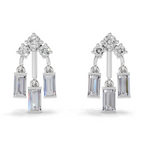 2.86 Carat Lotus Diamond Earrings 14K - White Gold
