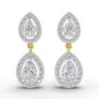 2.15 Carat Aurora Pear Dangles Earrings 14K