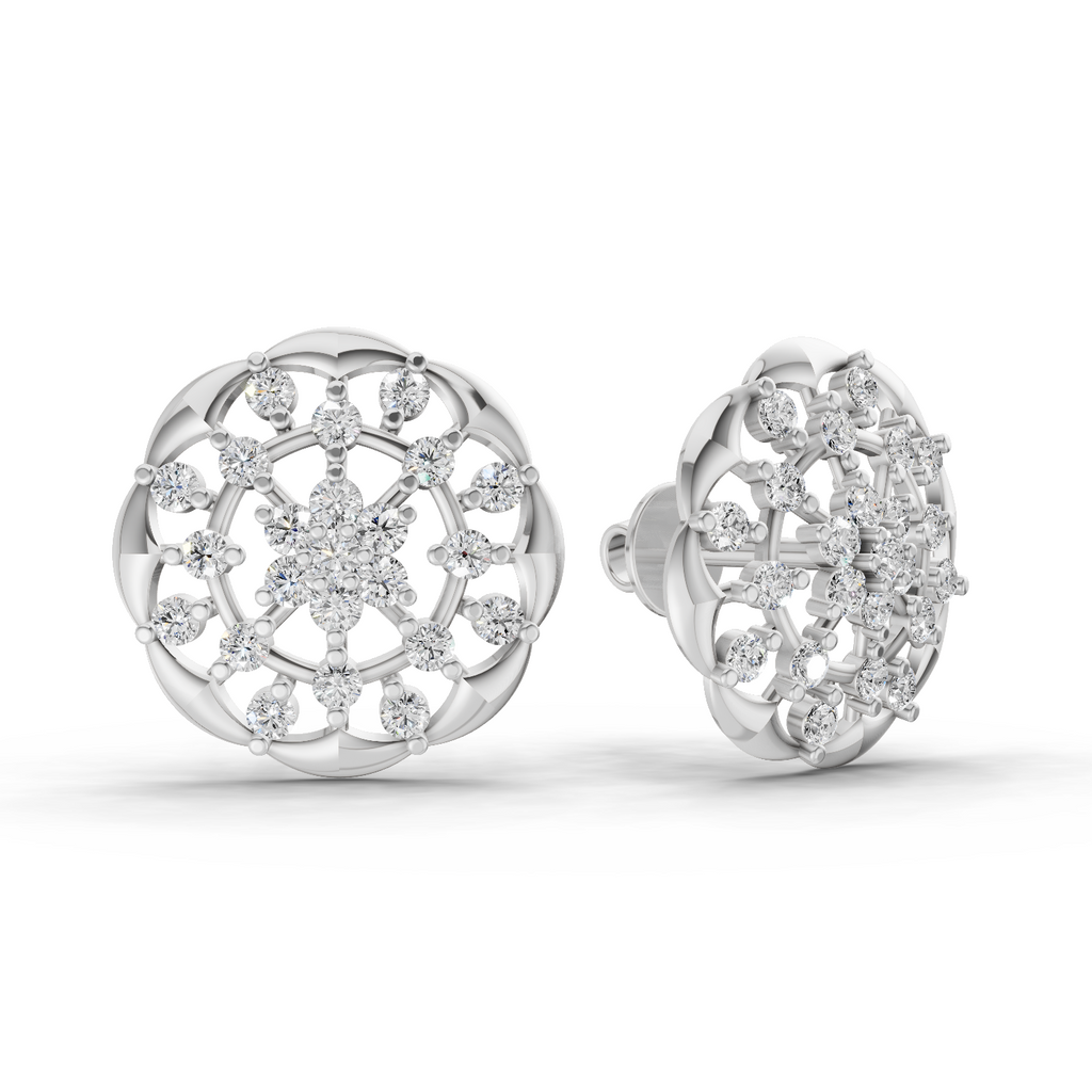 0.49 Carat Eternal Diamond Earrings 14K - White Gold
