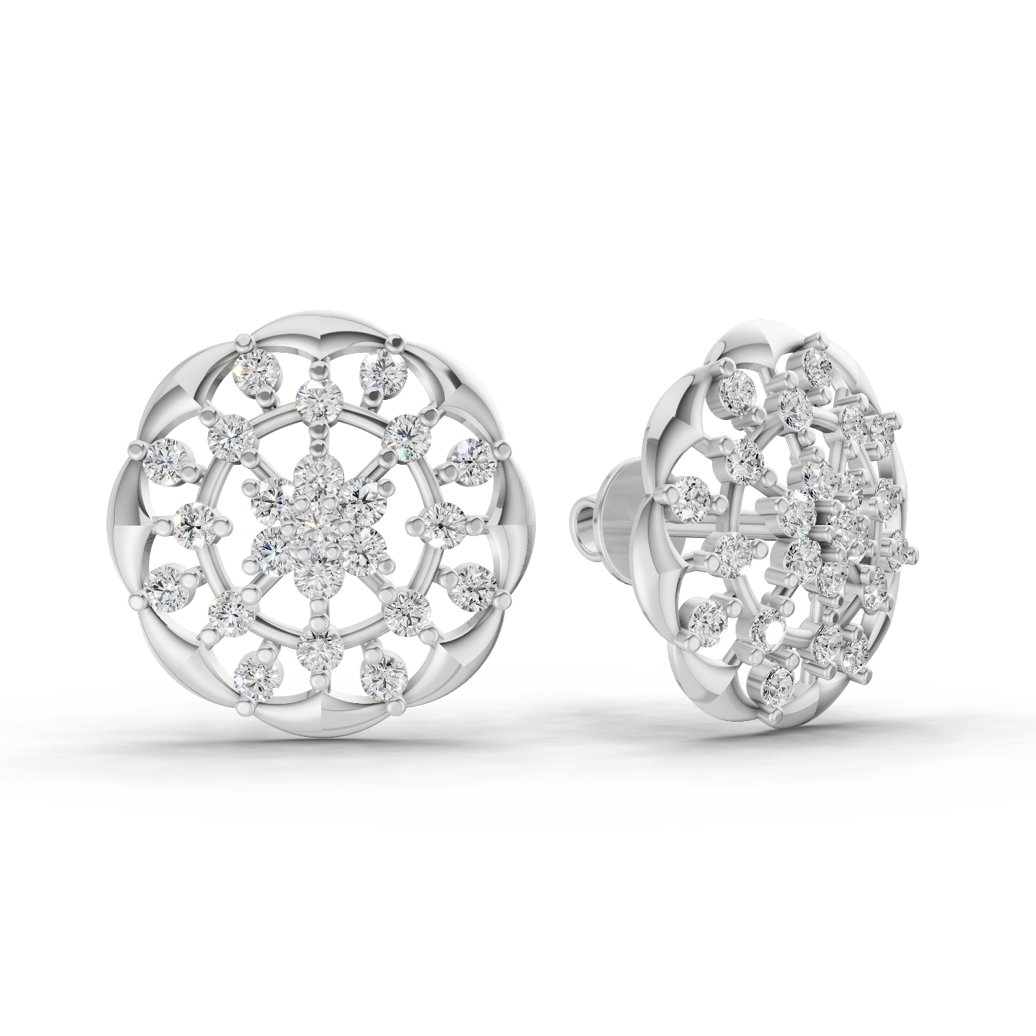 0.49 Carat Eternal Diamond Earrings 14K - White Gold