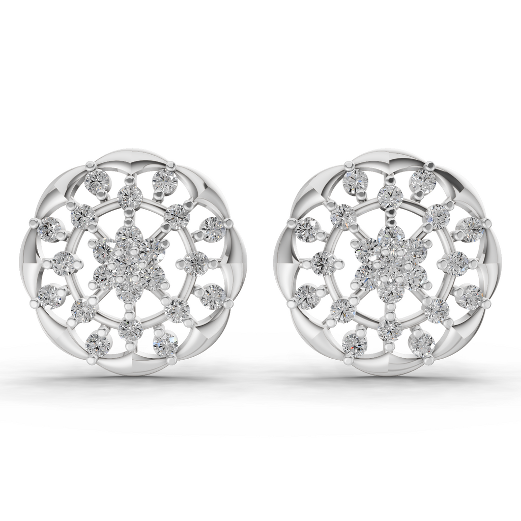 0.49 Carat Eternal Diamond Earrings 14K - White Gold