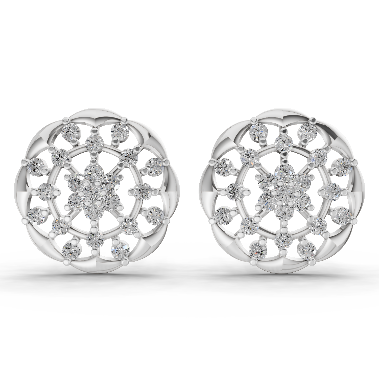 0.49 Carat Eternal Diamond Earrings 14K - White Gold
