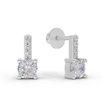 0.82 Carat Nova Gleam Diamond Earrings 14K - White Gold
