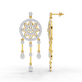 2.33 Carat Dream catcher Diamond Earrings 14K