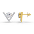 1.3 Carat V Brilliance Earrings 14K