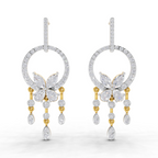 3.57 Carat Diamond Earrings 14K