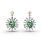 0.91 Carat Eye-Shaped Stud Earrings 14K