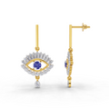 1.26 Carat Stud Earrings Cluster Dangle Earrings 14K