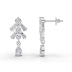 1.98 Carat Diamond Earrings 14K - White Gold