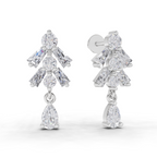 1.98 Carat Diamond Earrings 14K - White Gold