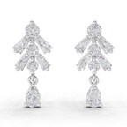 1.98 Carat Diamond Earrings 14K - White Gold