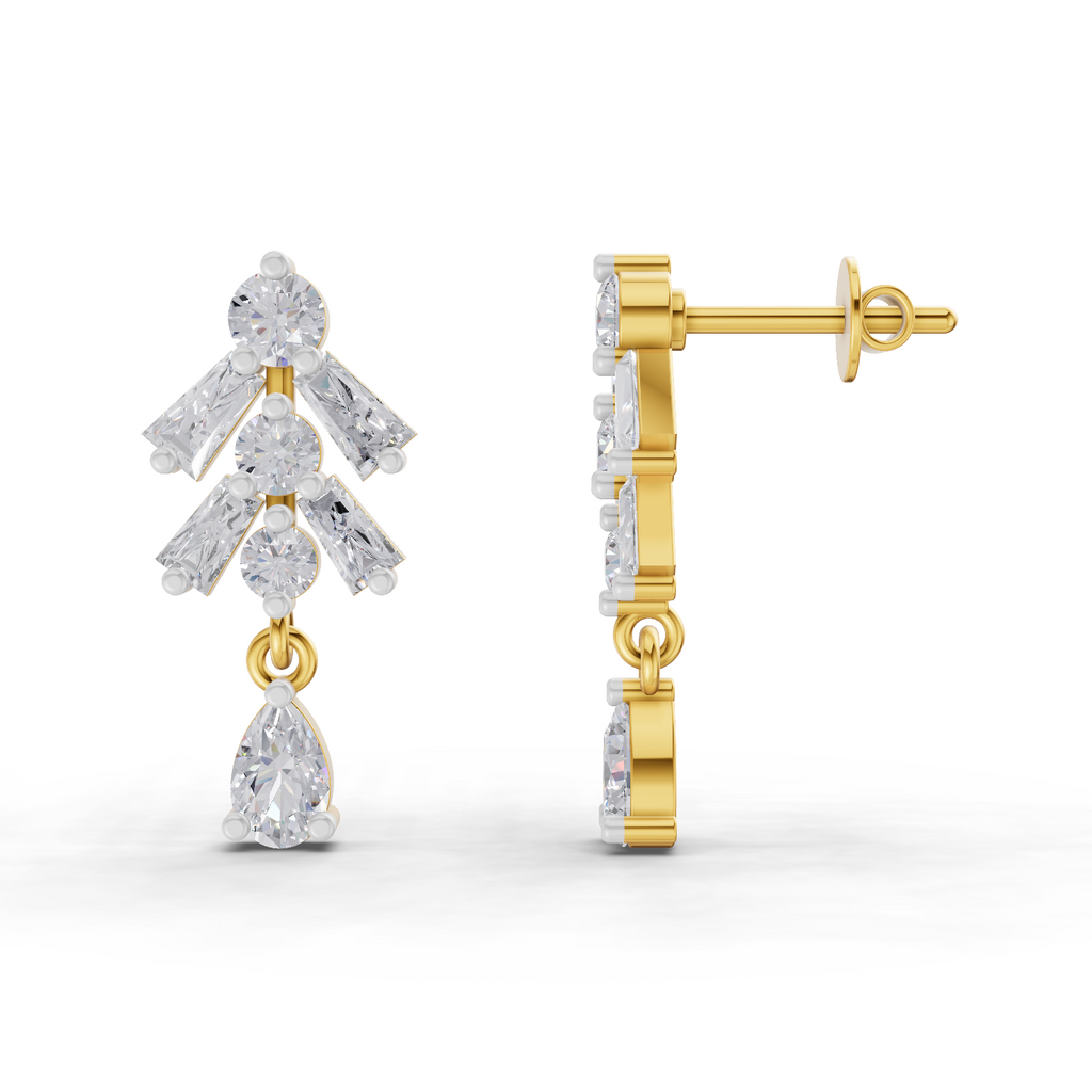 1.98 Carat Diamond Earrings 14K