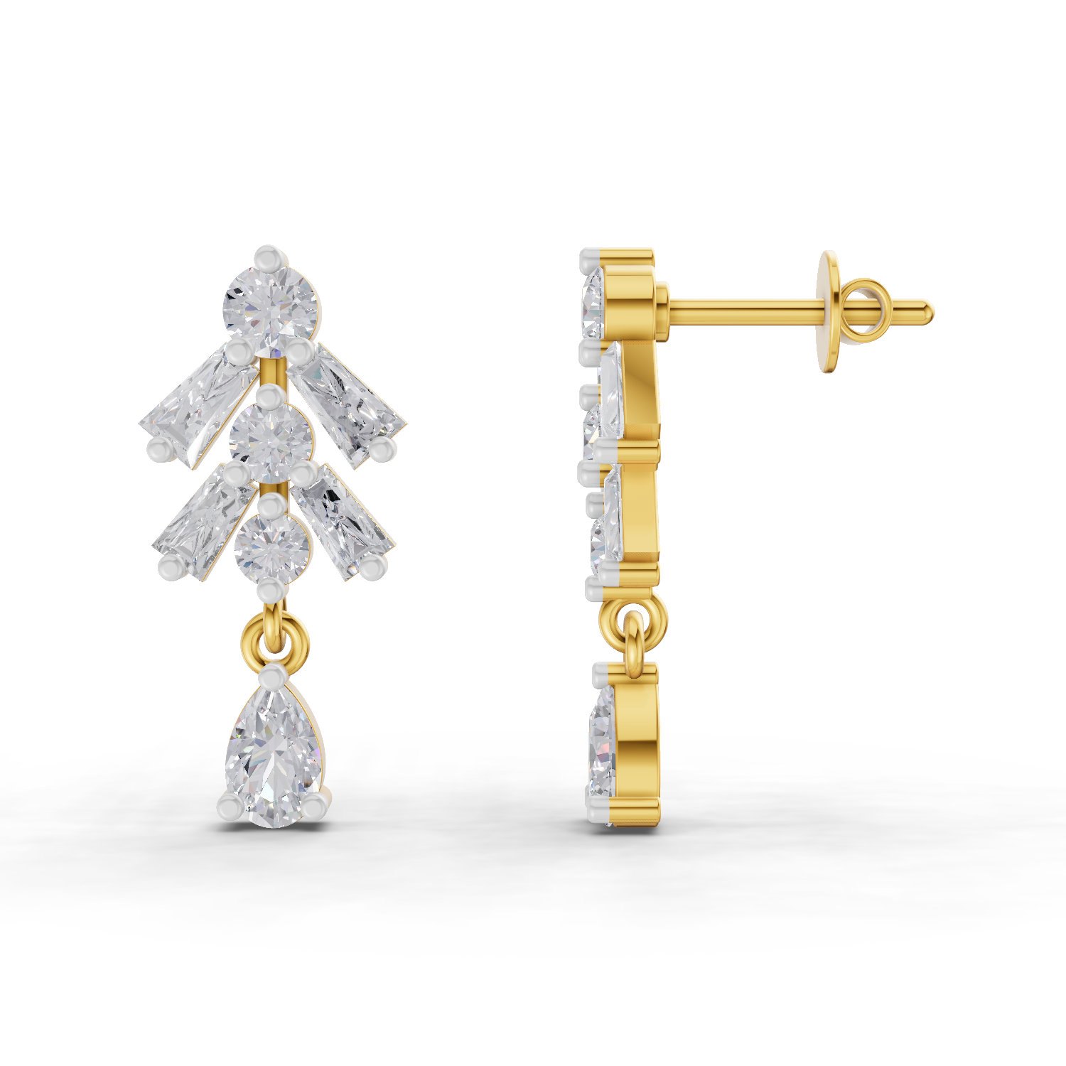 1.98 Carat Diamond Earrings 14K