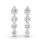 0.31 Carat Celeste Diamond drop Earrings 14K - Rose Gold