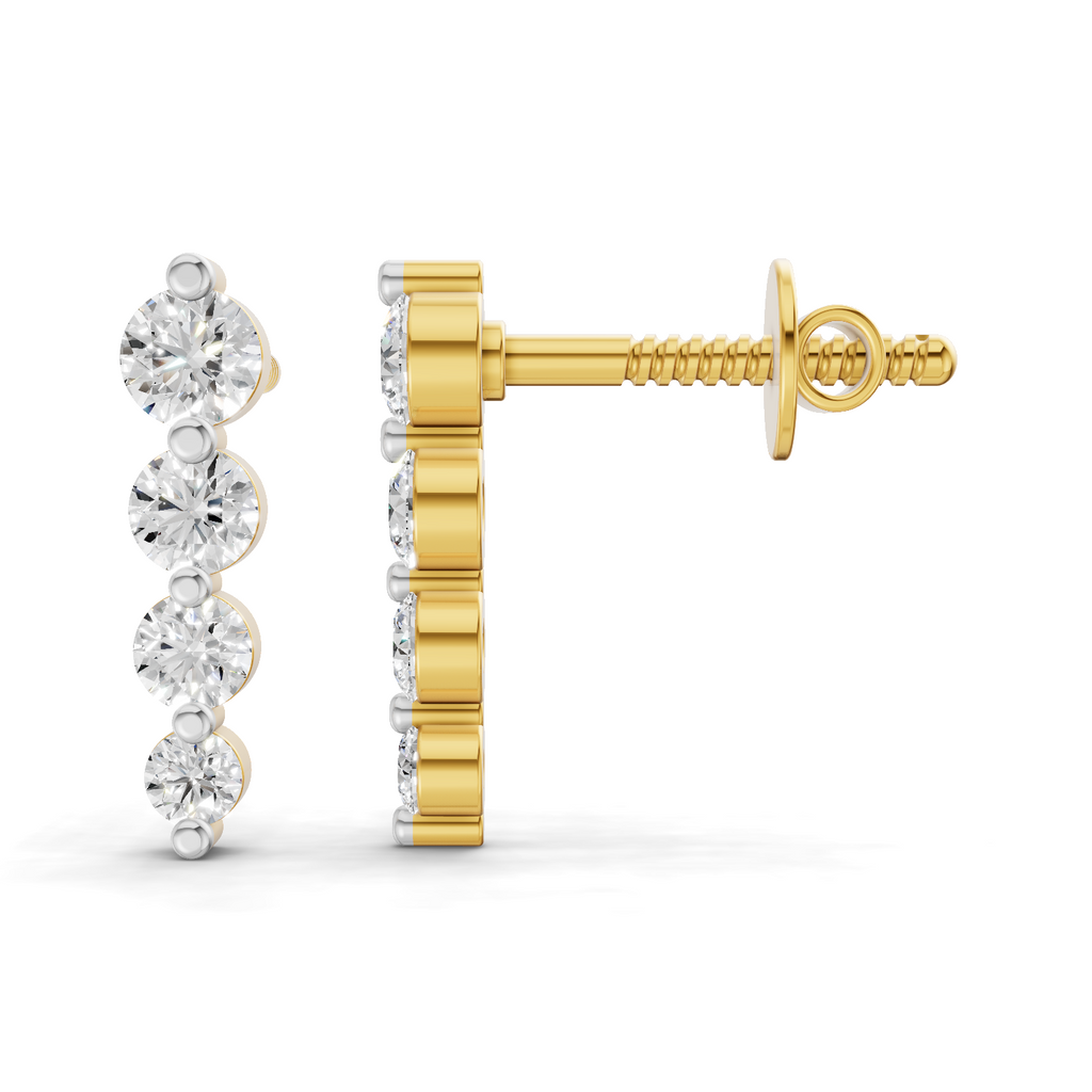 0.31 Carat Celeste Diamond drop Earrings 14K