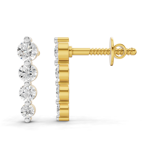 0.31 Carat Celeste Diamond drop Earrings 14K