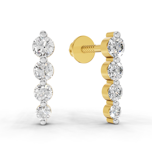 0.31 Carat Celeste Diamond drop Earrings 14K