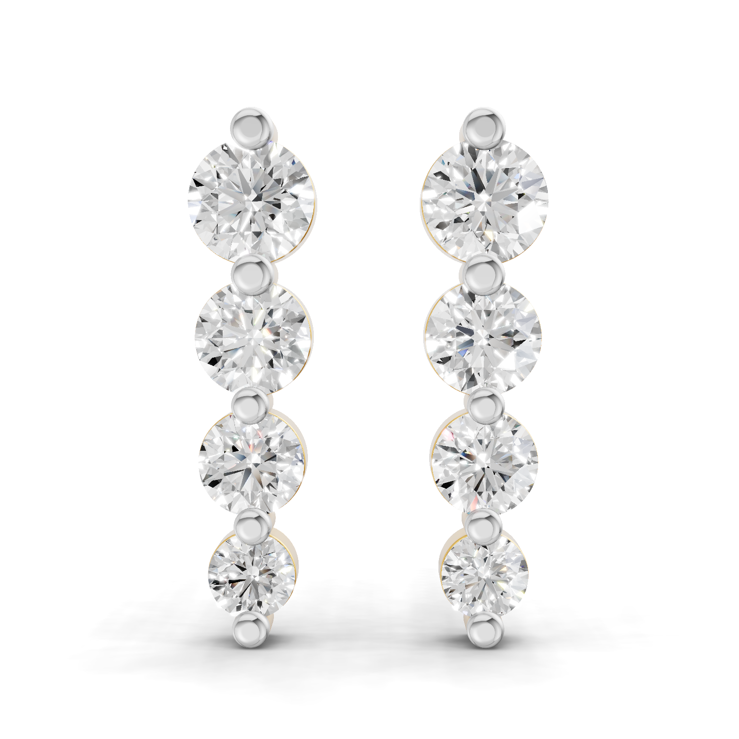 0.31 Carat Celeste Diamond drop Earrings 14K