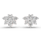 1.38 Carat Celeste Bloom Studs Earrings 14K - Rose Gold