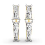 1.79 Carat 14K Gold Twin Baguette Cascade