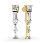 2.17 Carat 14K Gold Three-Stone Drop