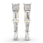 2.17 Carat 14K Gold Three-Stone Drop