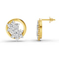 1.82 Carat Cluster Diamond Earrings 14K