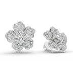 1.96 Carat Wildflower Diamond Earrings 14K - White Gold