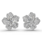 1.96 Carat Wildflower Diamond Earrings 14K