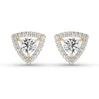 1.9 Carat Halo Diamond Earrings 14K