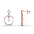 0.80 Carat Drop Earrings 14K - Rose Gold