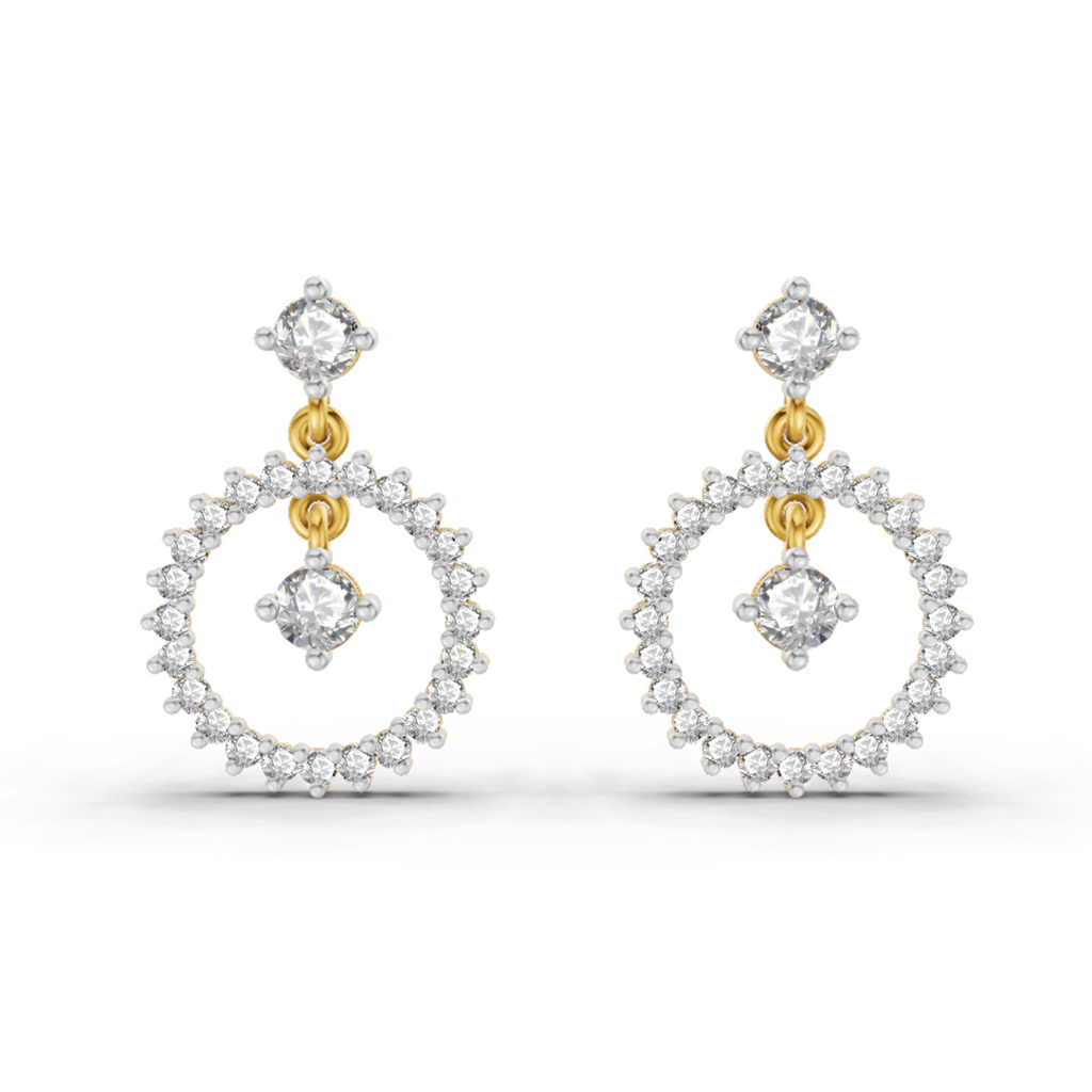 0.80 Carat Drop Earrings 14K