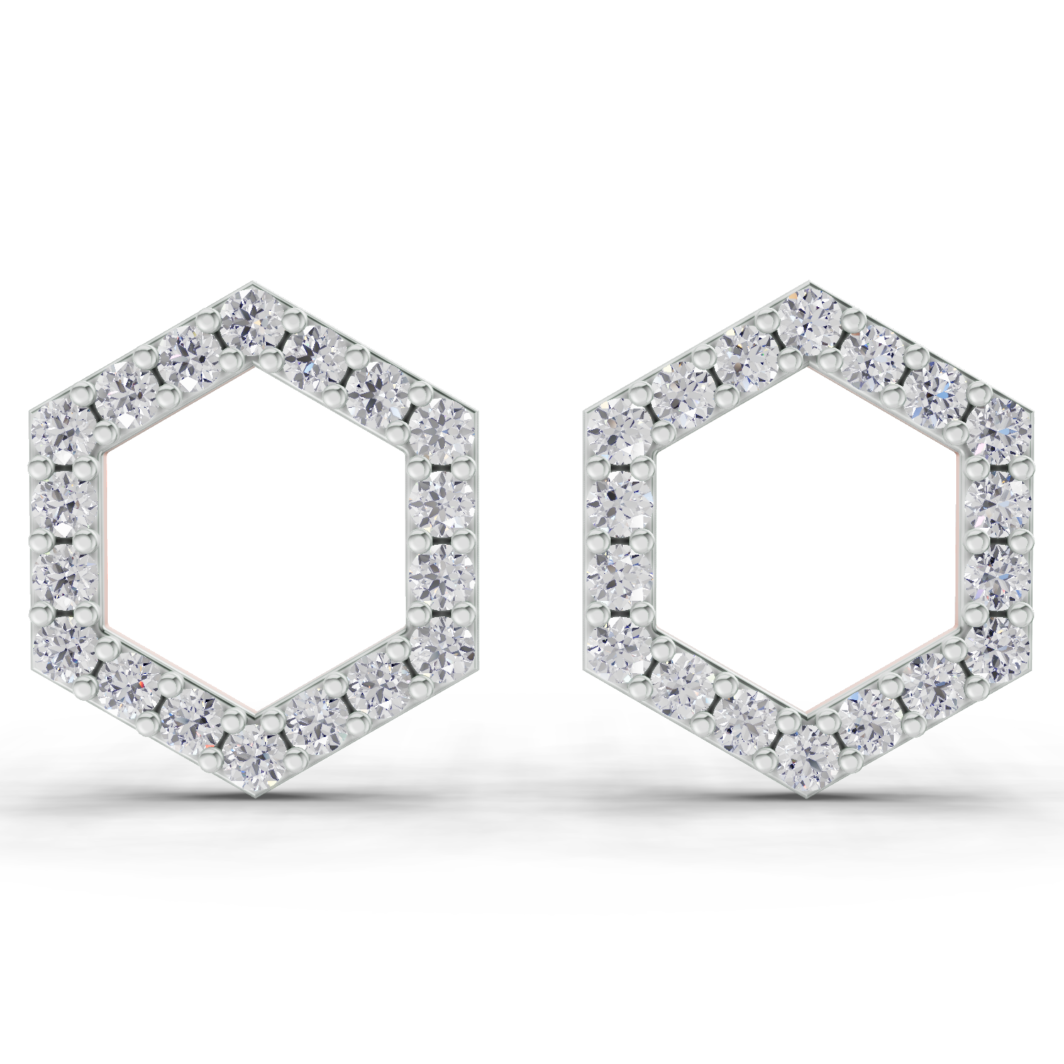 0.9 Carat Diamond Earrings 14K - Rose Gold