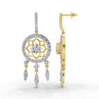 5.19 Carat Dream catcher Diamond Earrings 14K