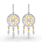 5.19 Carat Dream catcher Diamond Earrings 14K