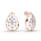 0.46 Carat Diamond Earrings 14K - Rose Gold
