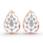 0.46 Carat Diamond Earrings 14K - Rose Gold
