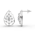 0.46 Carat Diamond Earrings 14K - White Gold