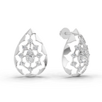 0.46 Carat Diamond Earrings 14K - White Gold