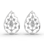 0.46 Carat Diamond Earrings 14K - White Gold