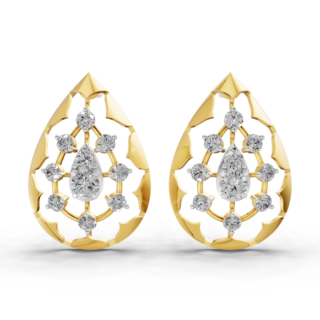 0.46 Carat Diamond Earrings 14K