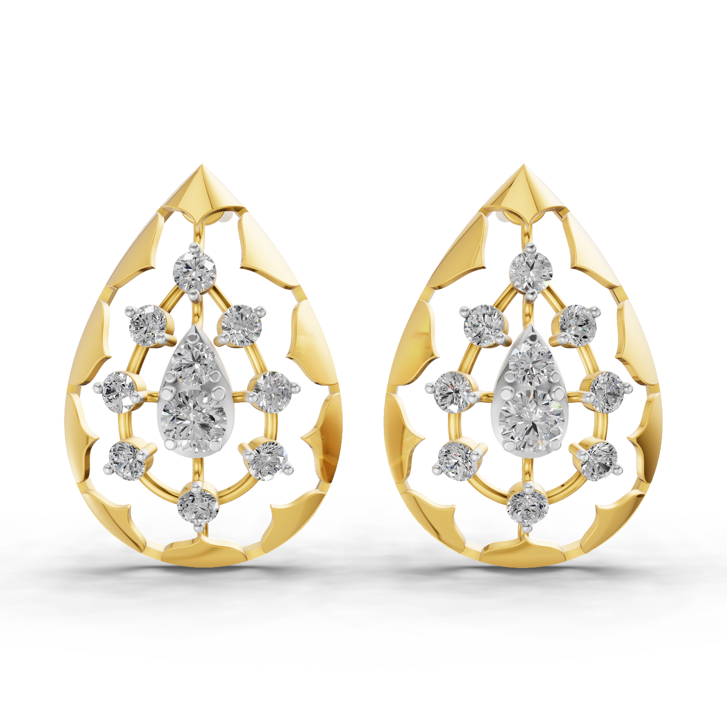 0.46 Carat Diamond Earrings 14K