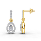 1.04 Carat Celeste Pear Drops Earrings 14K