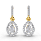1.04 Carat Celeste Pear Drops Earrings 14K
