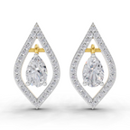 1.52 Carat Dewdrop Studs Earrings 14K