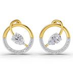 1.32 Carat Seraphina Circle Studs Earrings 14K
