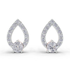 0.64 Carat Aurora Pear Studs Earrings 14K - Rose Gold